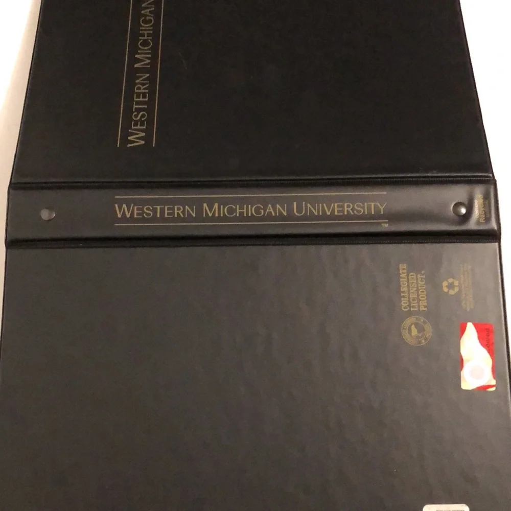 Western Michigan University Black 1” Binder